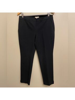 Eileen Fisher Organic Cotton Minimalist Neutral Black Dress Pants Size Small